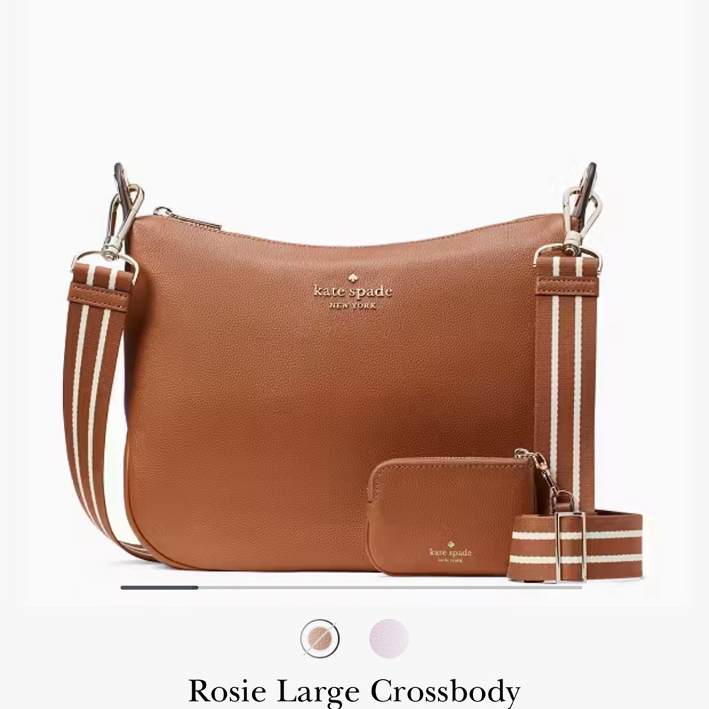 Kate Spade - Rosie large Crossbody tan pebble leather